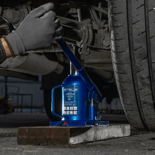 Домкрат гидравлический бутылочный телескопический, 8 т, H подъема 170-430 мм Stels по ценам производителя в Екатеринбурге с доставкой по всей России