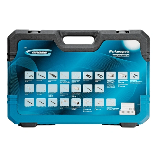 Набор инструментов, 1/4", 1/2", CrV, 120 зубьев, 115 предметов Gross по ценам производителя в Екатеринбурге с доставкой по всей России