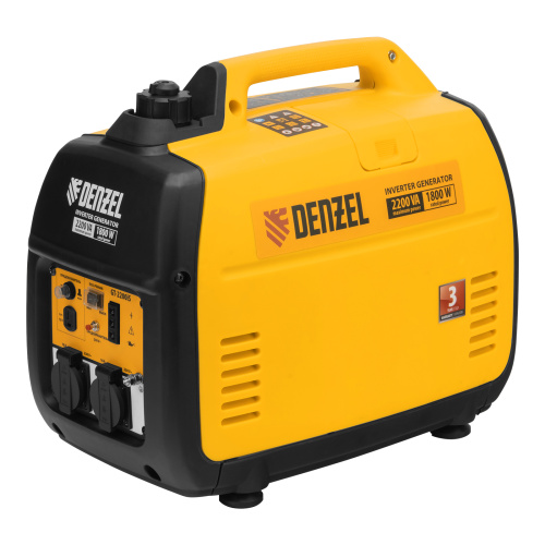 Генератор инверторный GT-2200iS, 2.2 кВт, 230 В, бак 4 л, закрытый корпус, ручной старт Denzel по ценам производителя в Екатеринбурге с доставкой по всей России