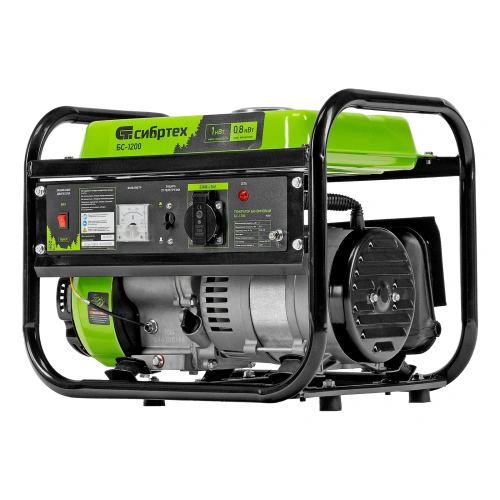 Генератор бензиновый БС-1200, 1 кВт, 230 В, четырехтактный, 5.5 л, ручной стартер Сибртех по ценам производителя в Екатеринбурге с доставкой по всей России