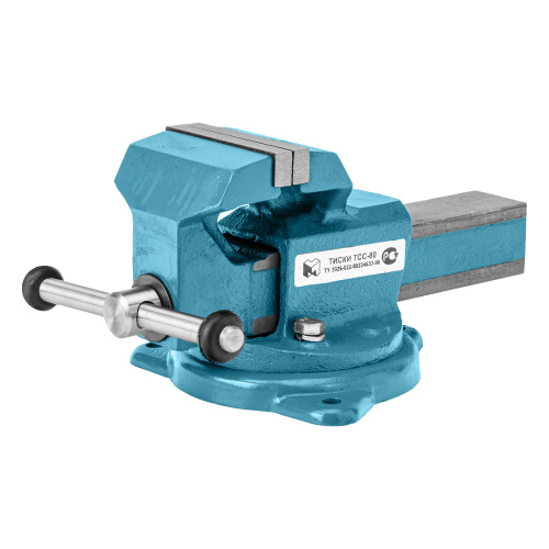 Тиски слесарные, 80 мм, поворотные (Глазов) по ценам производителя в Екатеринбурге с доставкой по всей России