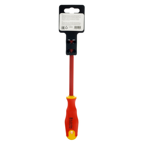 Отвертка диэлектрическая SL5.5 х 125 мм, CrV, до 1000 В, двухкомпонентная рукоятка Сибртех по ценам производителя в Екатеринбурге с доставкой по всей России