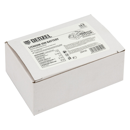 Батарея аккумуляторная B-18-2.0, Li-Ion, 18 В, 2,0 Ач Denzel по ценам производителя в Екатеринбурге с доставкой по всей России