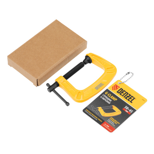 Струбцина G-образная, усиленная, 50 мм Denzel по ценам производителя в Екатеринбурге с доставкой по всей России