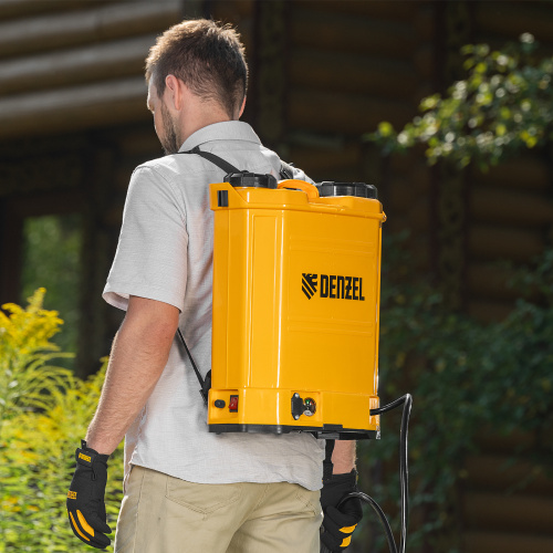 Опрыскиватель ранцевый аккумуляторный D-16LA, 16 л, 12 В, 8 Ач Denzel по ценам производителя в Екатеринбурге с доставкой по всей России