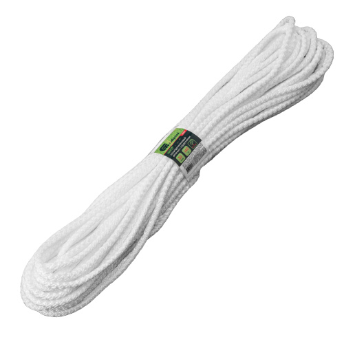 Шнур вязаный полипропиленовый с серд. белый, 7 мм, L 20 м, Сибртех по ценам производителя в Екатеринбурге с доставкой по всей России