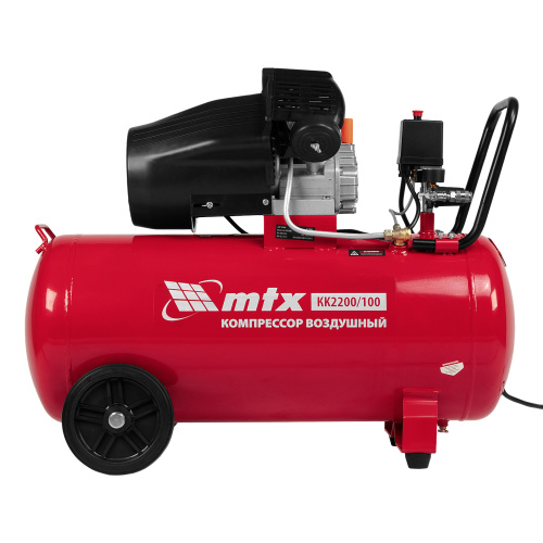 Компрессор воздушный КК-2200/100, 2,2 кВт, 350 л/мин, 100 л, прямой привод, масляный MTX по ценам производителя в Екатеринбурге с доставкой по всей России