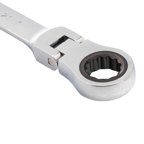 Ключ комбинированный трещоточный, 21 мм, CrV, шарнирный, зеркальный хром Matrix по ценам производителя в Екатеринбурге с доставкой по всей России