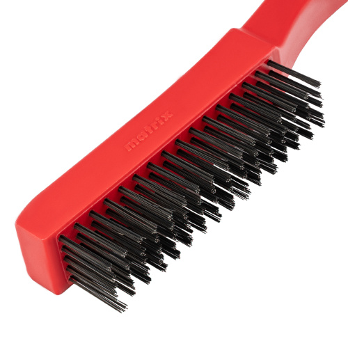 Щетка зачистная пятирядная, закаленная прямая проволока с пластиковой ручкой Matrix по ценам производителя в Екатеринбурге с доставкой по всей России