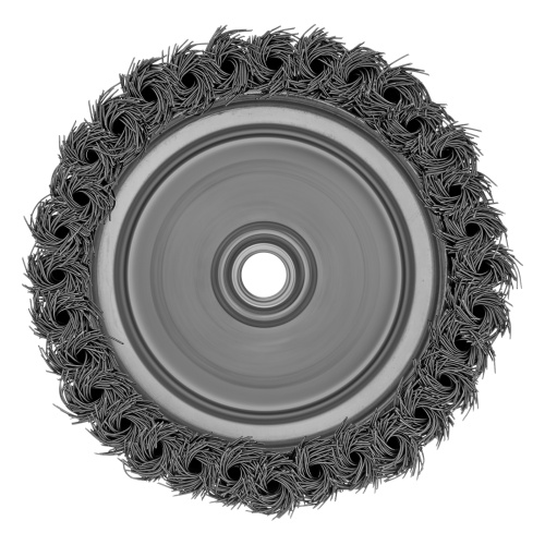 Щетка для УШМ Heavy Duty, 125 мм, М14, "чашка", крученая проволока 0.5 мм Matrix по ценам производителя в Екатеринбурге с доставкой по всей России