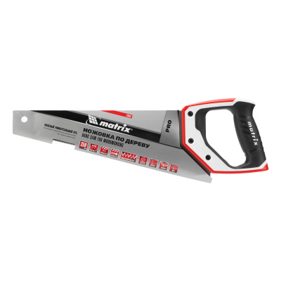 Ножовка по дереву для точных пильных работ, 350 мм, каленый зуб 3D, 14 TPI, трехкомпонентная рукоятка, Pro Matrix по ценам производителя в Екатеринбурге с доставкой по всей России