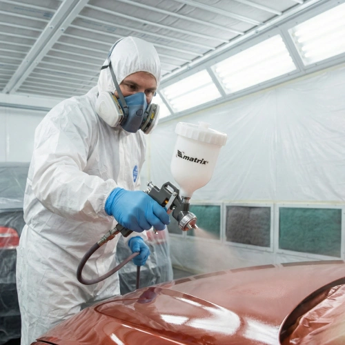 Набор пневмоинструмента, 5 предметов, быстросъемное соединение, краскораспылитель с верхним бачком Matrix по ценам производителя в Екатеринбурге с доставкой по всей России