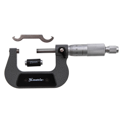 Микрометр механический,25-50 мм Matrix по ценам производителя в Екатеринбурге с доставкой по всей России