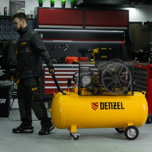 Компрессор воздушный рем. привод BCV 5500-T/270, 5,5 кВт, 270 литров, 850 л/мин Denzel по ценам производителя в Екатеринбурге с доставкой по всей России