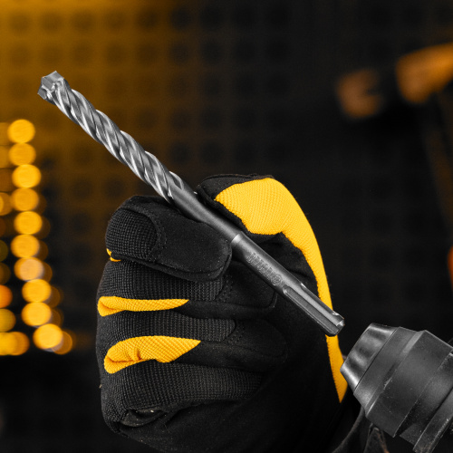 Бур по бетону, цельная крестовая пластина, 12x165 мм, SDS PLUS Denzel по ценам производителя в Екатеринбурге с доставкой по всей России