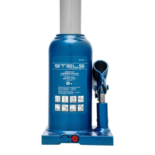 Домкрат гидравлический бутылочный телескопический, 6 т, h подъема 190-480 мм Stels по ценам производителя в Екатеринбурге с доставкой по всей России