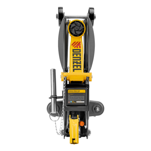 Домкрат гидравлический подкатной с фиксатором, 2 т, 130-330 мм, в кейсе Denzel по ценам производителя в Екатеринбурге с доставкой по всей России