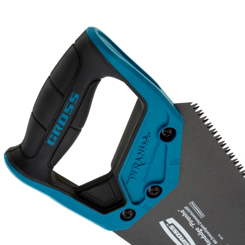 Ножовка по дереву "PIRANHA", 450 мм, 7 TPI, 3D-зуб, тефлоновое покрытие полотна, двухкомпонентная рукоятка Gross по ценам производителя в Екатеринбурге с доставкой по всей России