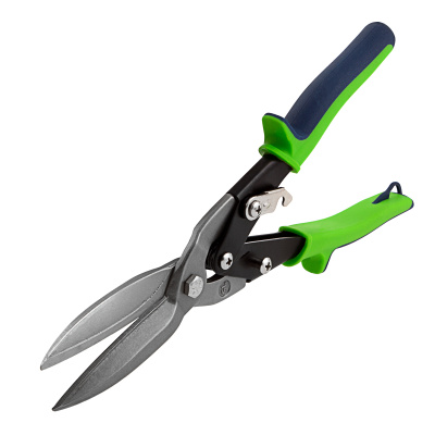 Ножницы по металлу, удлиненные, 285 мм, пряморежущие, двухкомпонентные обрезиненные рукоятки Сибртех по ценам производителя в Екатеринбурге с доставкой по всей России