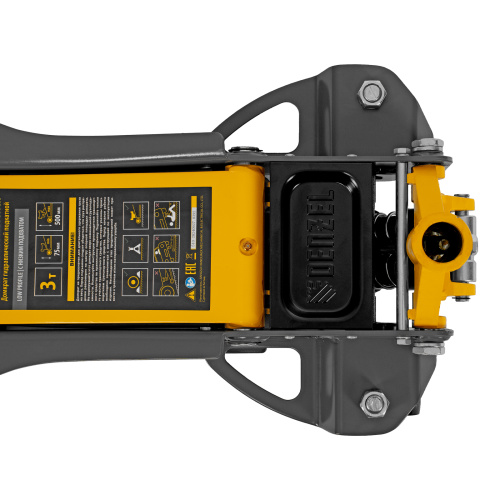 Домкрат гидравлический подкатной, 3 т, 75-500 мм, быстрый подъем, низкий подхват, проф. Denzel по ценам производителя в Екатеринбурге с доставкой по всей России