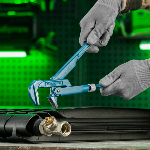 Ключ трубный рычажный №1, 1", литой, тип "L" Сибртех по ценам производителя в Екатеринбурге с доставкой по всей России