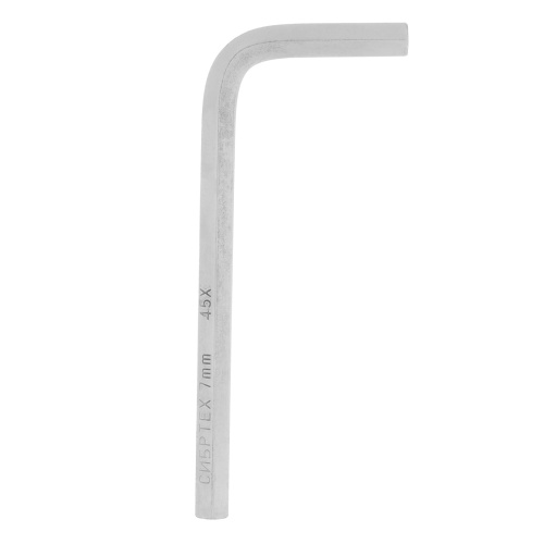 Ключ имбусовый HEX, 7 мм, 45x, закаленный, никель Сибртех по ценам производителя в Екатеринбурге с доставкой по всей России