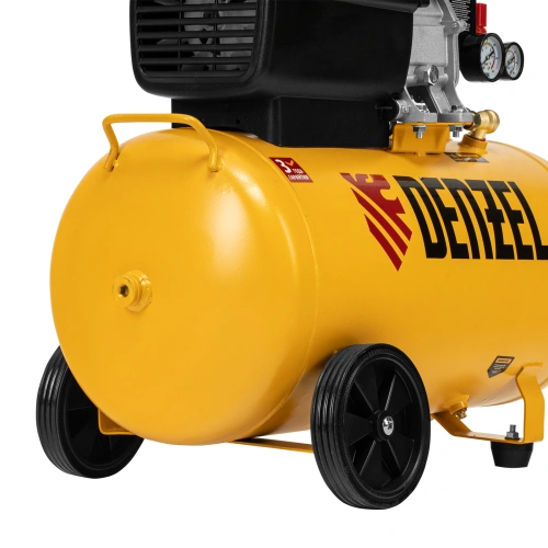 Компрессор воздушный, прямой привод DC1500/50, 1.5 кВт, 50 литров, 220 л/мин Denzel купить в Москве с доставкой по всей России | ProtosMarket.ru