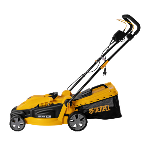 Газонокосилка электрическая GM-2000, 2000 Вт, ширина 43 см, 6 уровней, травосборник 45 л. Denzel по ценам производителя в Екатеринбурге с доставкой по всей России