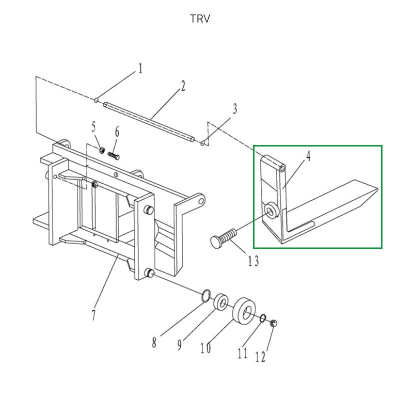 Вила для ручного штабелера для TRV1516 по ценам производителя в Екатеринбурге с доставкой по всей России