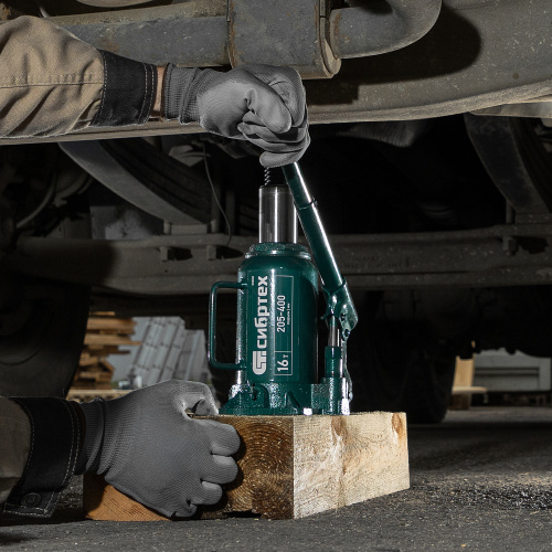 Домкрат гидравлический бутылочный, 16 т, 205-400 мм Сибртех по ценам производителя в Екатеринбурге с доставкой по всей России