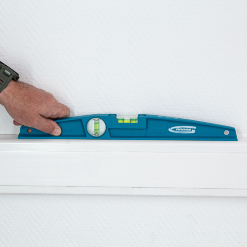 Уровень литой, 400 мм, 2 глазка Gross по ценам производителя в Екатеринбурге с доставкой по всей России