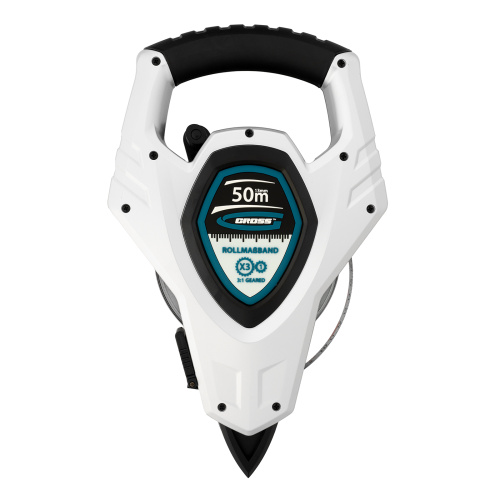 Рулетка геодезическая 50 м х 13 мм, откр, корп, металлическая лента, Super-Нейлон, двусторонняя шкала Gross по ценам производителя в Екатеринбурге с доставкой по всей России