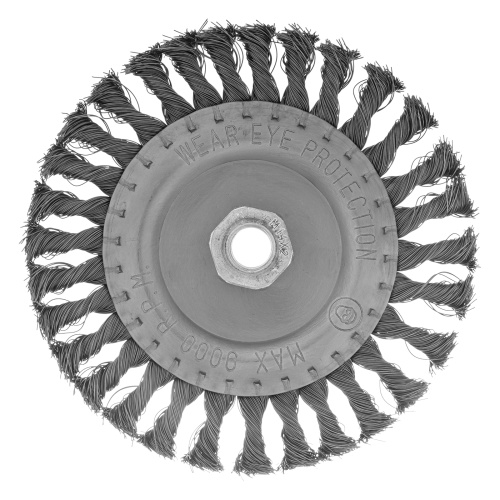 Щетка для УШМ 150 мм, М14, плоская, крученая проволока 0.35 мм Matrix по ценам производителя в Екатеринбурге с доставкой по всей России
