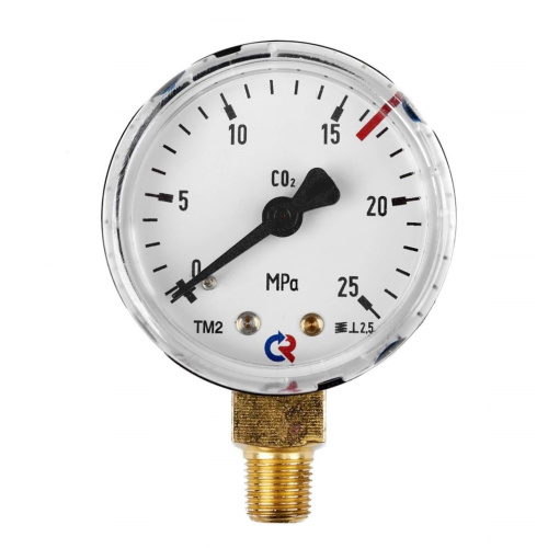 Манометр 25,0 МПа, 1/8 NPT, углекислый газ купить в Москве с доставкой по всей России | ProtosMarket.ru