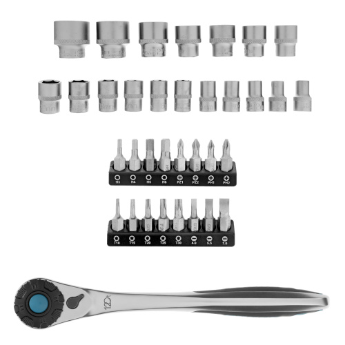 Набор торцевых головок, трещотка 120 зубьев, 1/2",3/8”, CrV, 36 предметов Gross по ценам производителя в Екатеринбурге с доставкой по всей России