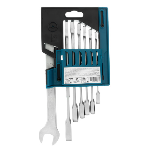 Набор ключей комбинированных трещоточных, количество зубьев 100, СRV, 7 шт, 8-19 мм Gross по ценам производителя в Екатеринбурге с доставкой по всей России