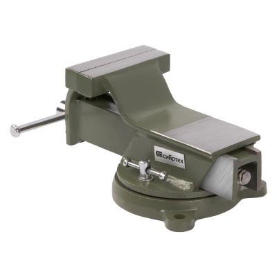 Тиски слесарные, 100 мм, стальные, поворотные Сибртех по ценам производителя в Екатеринбурге с доставкой по всей России