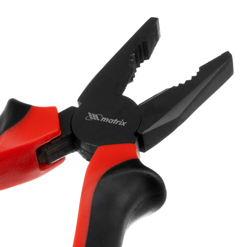 Плоскогубцы комбинированные Black Nickel, 180 мм, двухкомпонентные рукоятки Matrix по ценам производителя в Екатеринбурге с доставкой по всей России