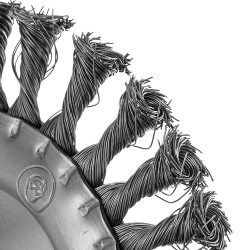 Щетка для УШМ 150 мм, М14, плоская, крученая проволока 0.35 мм Matrix по ценам производителя в Екатеринбурге с доставкой по всей России