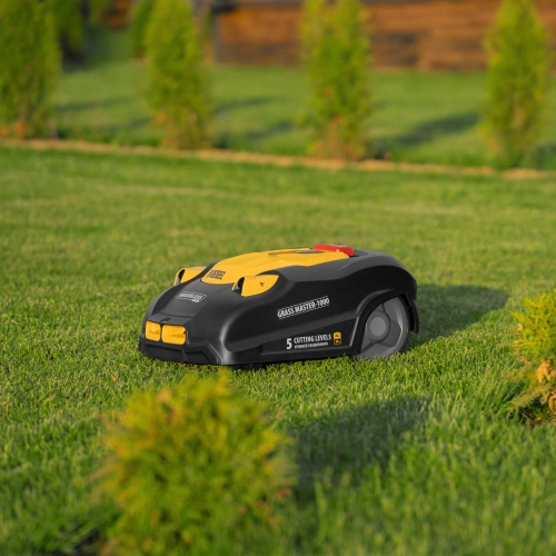 Робот-газонокосилка Grass Master 1000  1000м², 3Ач, 28V, LCD дисплей, Wi-Fi Denzel по ценам производителя в Екатеринбурге с доставкой по всей России