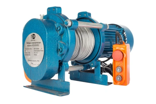 Лебедка электрическая  500 кг  30 м с канатом 220 В TOR KCD (T) по ценам производителя в Екатеринбурге с доставкой по всей России