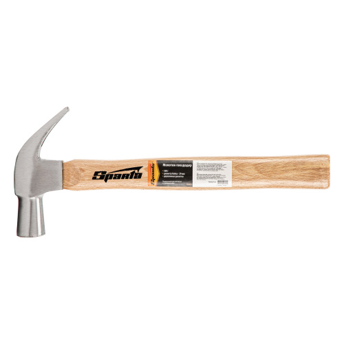 Молоток-гвоздодер, 560 г, боек 29 мм, деревянная рукоятка Sparta по ценам производителя в Екатеринбурге с доставкой по всей России