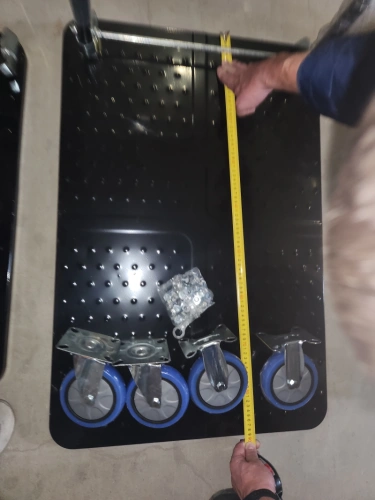 Тележка платформенная 650 кг TOR PH650 (890x590) со складной ручкой (пластиковые колеса 125 мм) по ценам производителя в Екатеринбурге с доставкой по всей России