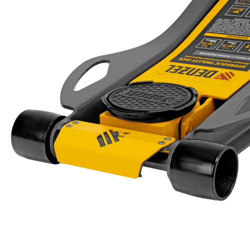 Домкрат гидравлический подкатной, 3 т, 75-500 мм, быстрый подъем, низкий подхват, проф. Denzel по ценам производителя в Екатеринбурге с доставкой по всей России