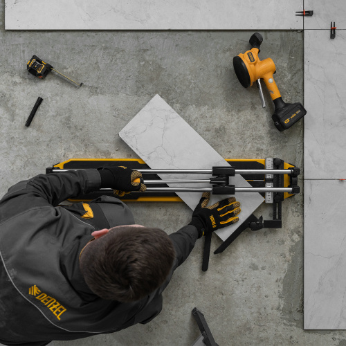 Плиткорез 800х14мм, цельнометал. напр., каретка на подш., стальная станина, рукоятка-пенал Denzel по ценам производителя в Екатеринбурге с доставкой по всей России