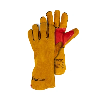 Краги кожаные термостойкие FOXWELD "Защитник" КС-03 по ценам производителя в Екатеринбурге с доставкой по всей России