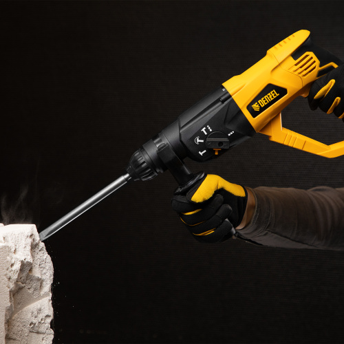 Перфоратор электрический RH-1050-26, SDS-plus, 1050 Вт, 3.2 Дж, 3 плюс 1 режим Denzel по ценам производителя в Екатеринбурге с доставкой по всей России