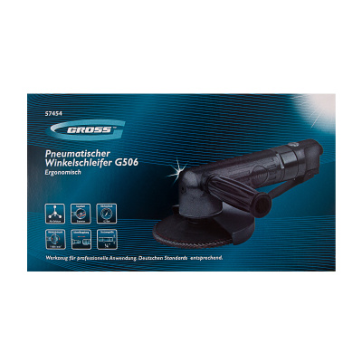 Угловая шлифовальная машина пневматическая G506.5", 11000 об/мин Gross по ценам производителя в Екатеринбурге с доставкой по всей России