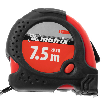 Рулетка Status Magnet fixation,7,5 м х 25 мм,обрезиненный корпус,зацеп с магнитом Matrix по ценам производителя в Екатеринбурге с доставкой по всей России
