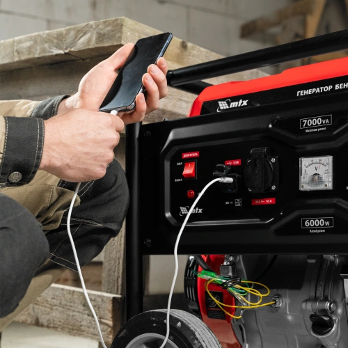 Генератор бензиновый RS-9000, 7 кВт, 230В, ручной стартер MTX по ценам производителя в Екатеринбурге с доставкой по всей России